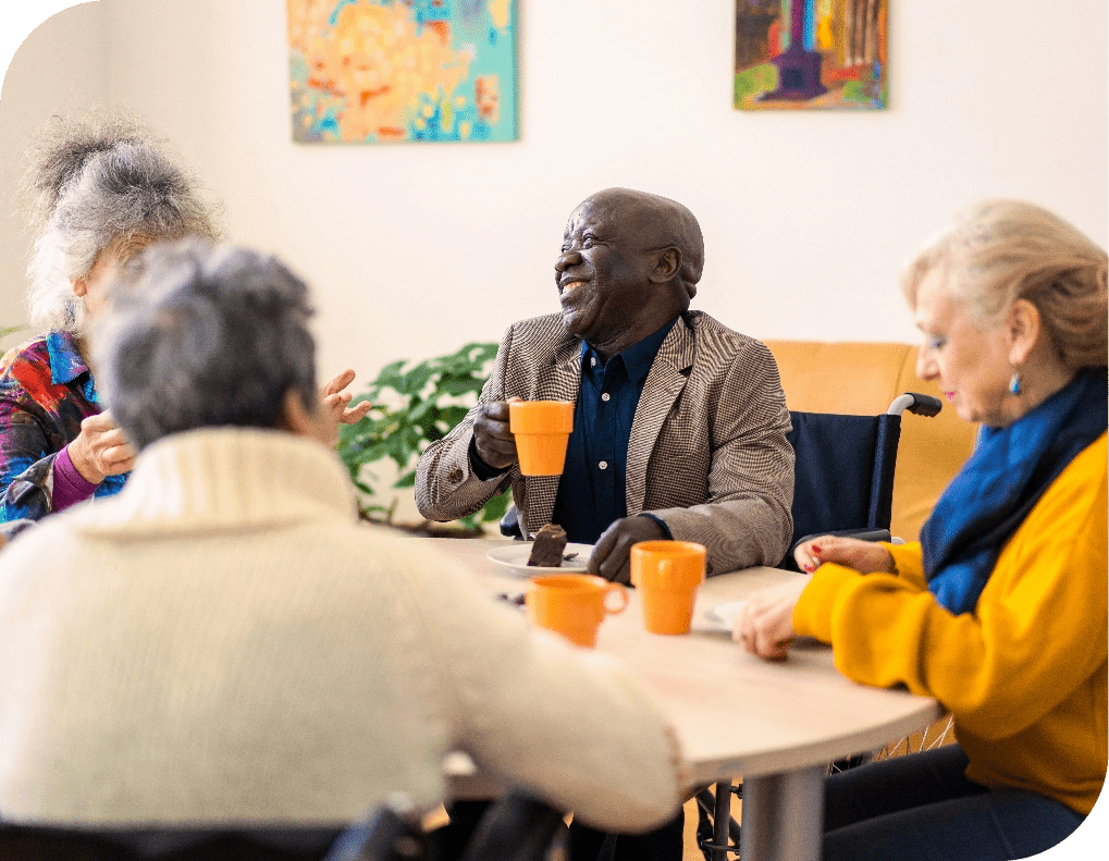 Group of Seniors Socializing