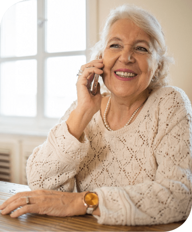 Woman Using A Cell Phone